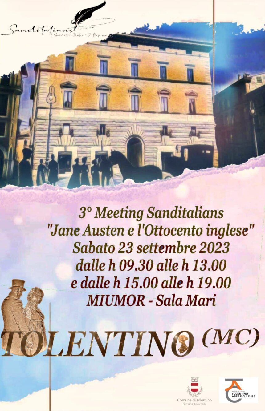 3* Meeting Sanditalians “Jane Austen e l’Ottocento inglese” – sabato 23/09/2023 – MIUMOR
